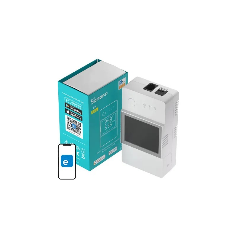 Smart WiFi temperature and humidity monitoring switch Sonoff THR320D TH Elite